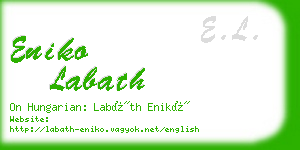 eniko labath business card